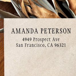 Enkel, klassisk, minimalistisk Returadress Självfärgande Stämpel