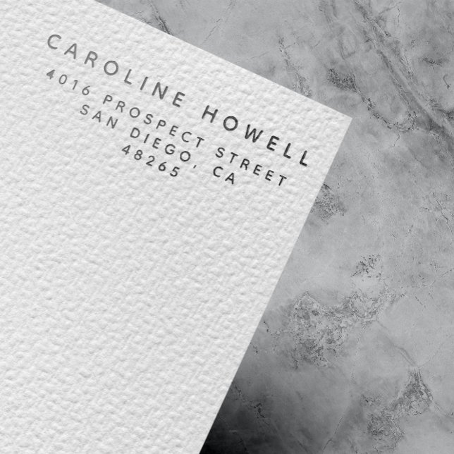 Enkel klassisk modern Returadress - minimalistisk Stämpel (Skapare uppladdad)