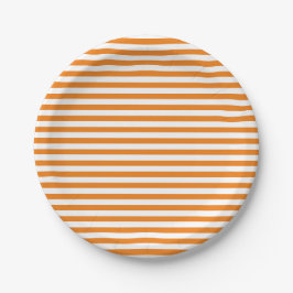 Enkel klassisk Orange och vit stripe