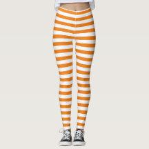 Enkel klassisk Orange och vit stripe