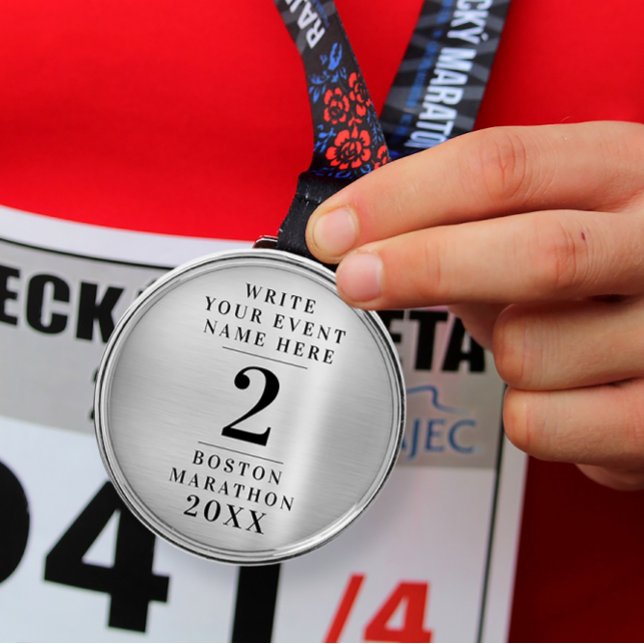 Enkel Klassisk Silvermedaljtävling 2:a pris Julgransprydnad Metall (Skapare uppladdad)