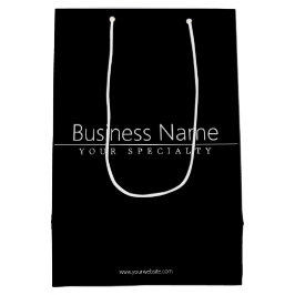 Enkel Klassisk Vit Text på Svart