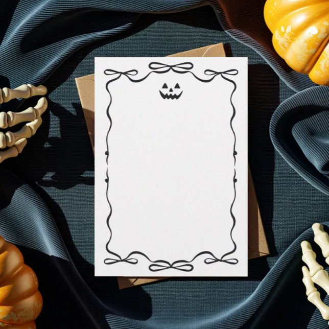 enkel klotter spöklik halloween vykort (Skapare uppladdad)