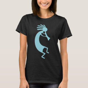 Enkel Kokopelli-ritning i babyblått T Shirt
