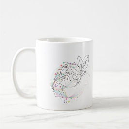 Enkel konstnärlig design med linjeteckning av ansi kaffemugg