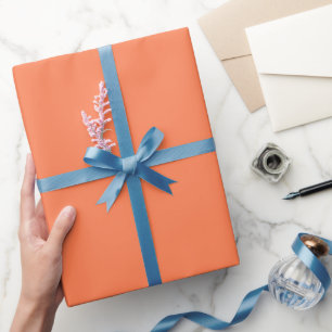 Enkel korall orange färg nyans ton presentpapper