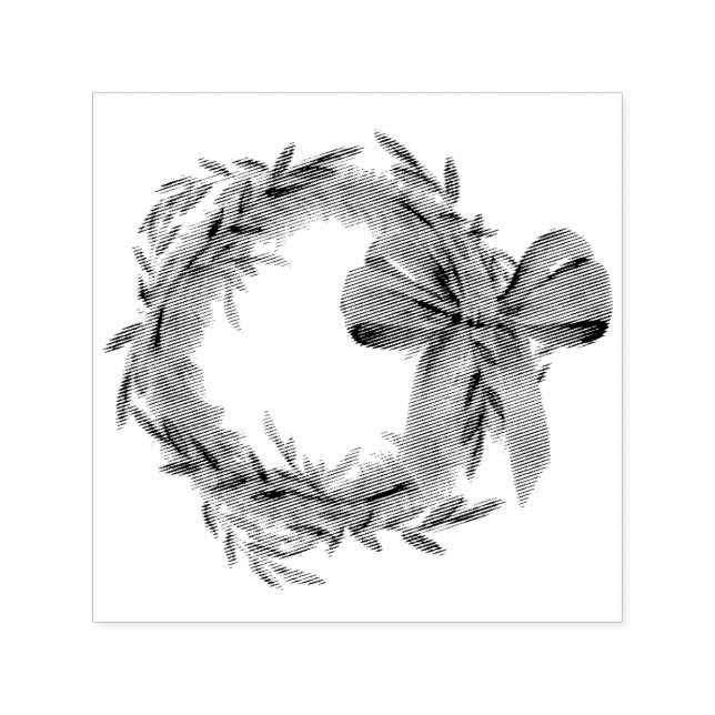 Enkel kransstämpel självfärgande stämpel (Design)