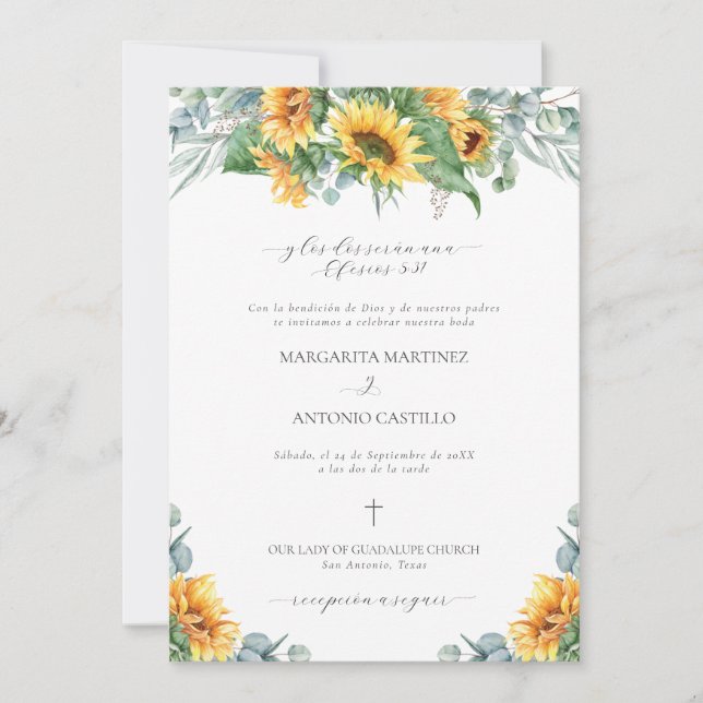 Enkel kristen bröllopsinbjudan Wedding Inbjudningar (Framsida)