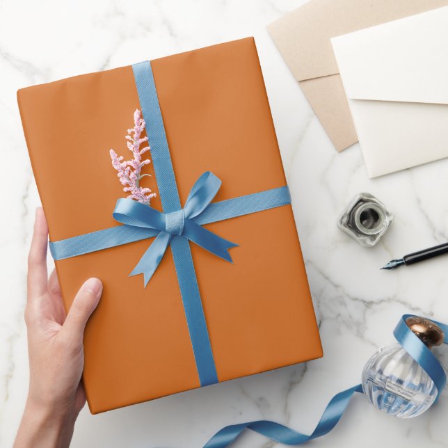 Enkel kryddad orange nyans ton presentpapper (Gifting)