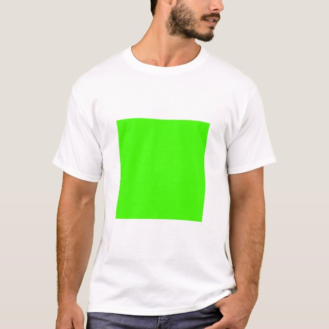 Enkel kvadrat - Chartreuse Tee Shirt (Framsida)