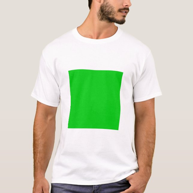 Enkel kvadrat - Grönten Vår Tee Shirt (Framsida)