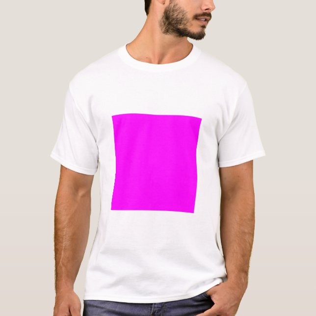 Enkel kvadrat - Magenta T-shirt (Framsida)