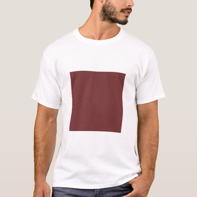 Enkel kvadrat - Mörk brun Tee (Framsida)