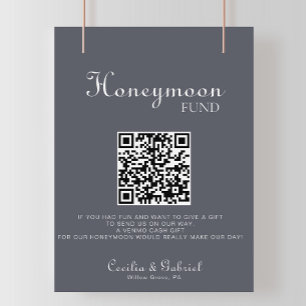 Enkel kvällsfond Boho Bröllop Honeymoon Poster