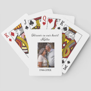 enkel Lägg till din fototext minnessaker Casinokort