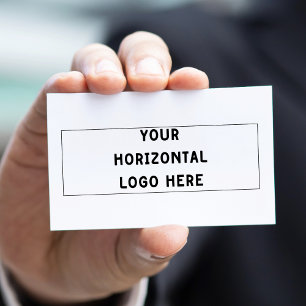 Enkel Lägg Till Din Horisontella Logotyp 3:1 Propo Visitkort