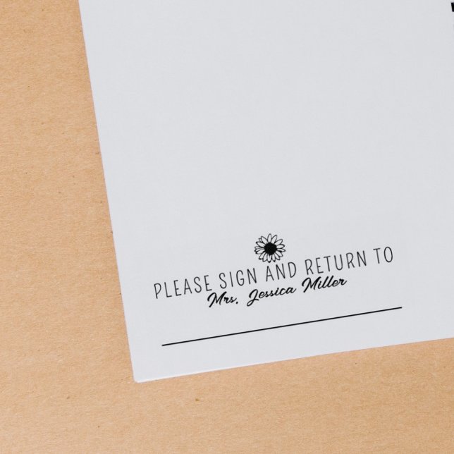 Enkel Lärare för att skriva under och skicka tillb Stämpel (Skapare uppladdad)