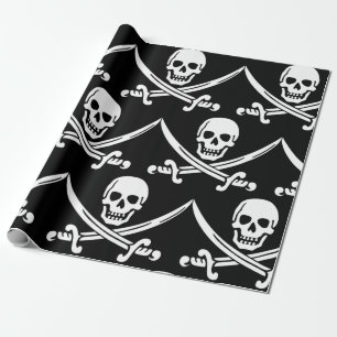 Enkel le piratskalle med korsade svärd presentpapper