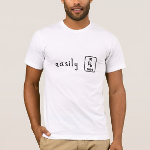 Enkel ledad periodisk skjorta med bord t shirt