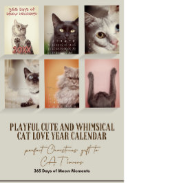 Enkel lek för slöjor och vismisk CAT-Kärlek Kalender