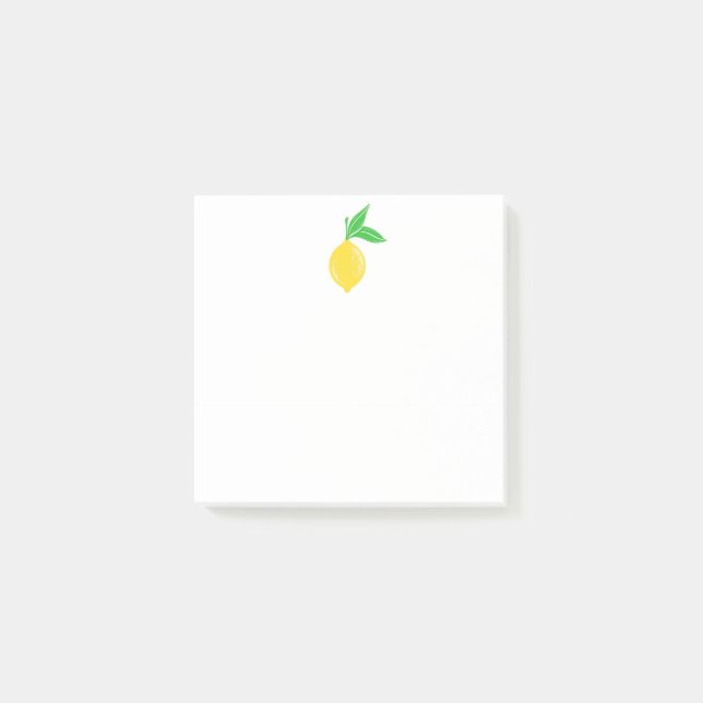 Enkel Lemon Sticky Note Pad Post-it Block (Framsida)
