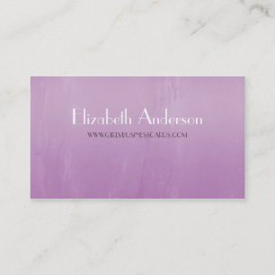 Enkel Lila Chic Brushed-Abstrakt Visitkort