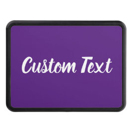 Enkel Lila för Royal och vit skriptmall Dragkroksskydd