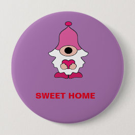 ENKEL LILA GENOME SWEET HOME MAGNET KNAPP