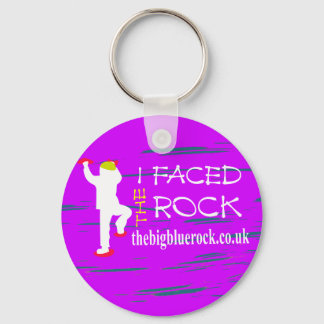 enkel lila nyckelring