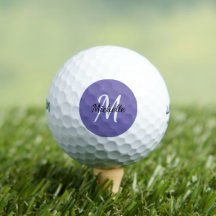 Enkel Lila Personlig Monogram