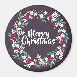 Enkel Lila vid julkrans | Magnet