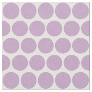 Enkel Lilac Circles Mönster på White Tyg