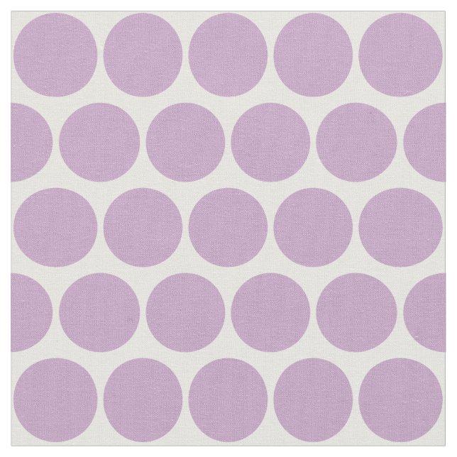 Enkel Lilac Circles Mönster på White Tyg (Närbild)