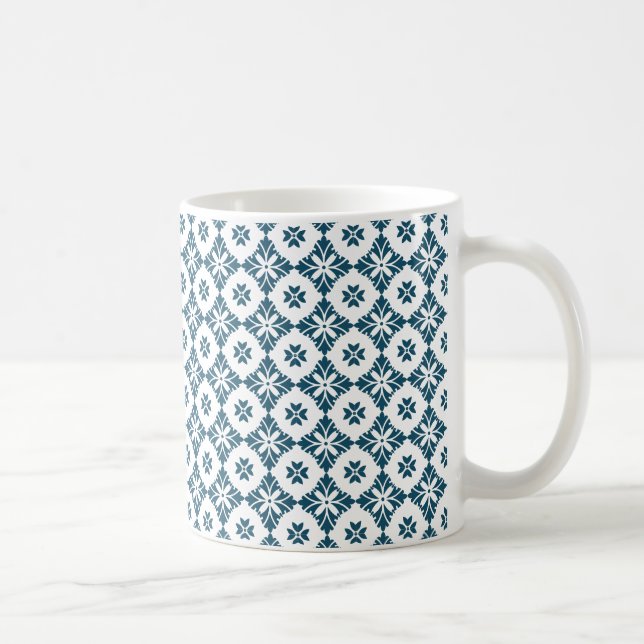 Enkel liljemönster kaffemugg (Höger)