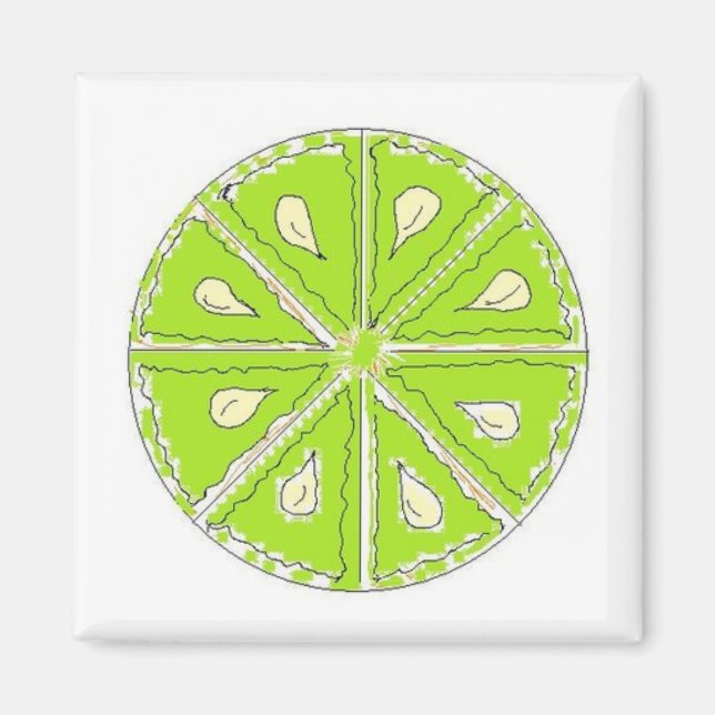 Enkel Lime Magnet (Framsidan)