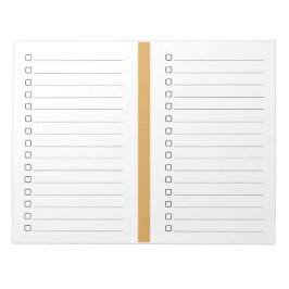 Enkel Linjerad punkt att göra Anteckningsblock