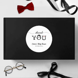 Enkel, liten, brud, Tack Runt Klistermärke