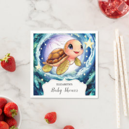 Enkel liten sköldpaddsskugga pappersservett