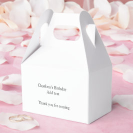 Enkel liten söt baby-barn Lägg till QR-födelsedag Presentaskar