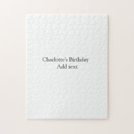 Enkel liten söt baby-barn Lägg till QR-födelsedag Pussel