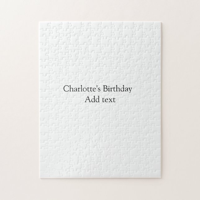 Enkel liten söt baby-barn Lägg till QR-födelsedag Pussel (Vertikal)