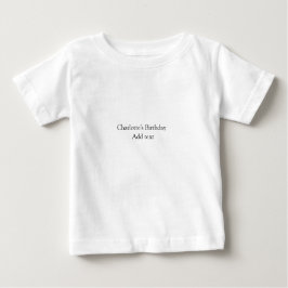 Enkel liten söt baby-barn Lägg till QR-födelsedag T Shirt