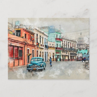 Enkel liten stad vykort