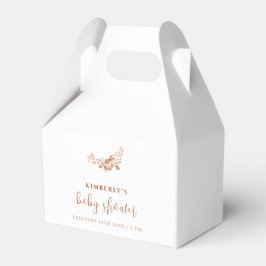 Enkel liten Wildblomma Boho Baby Shower Presentaskar