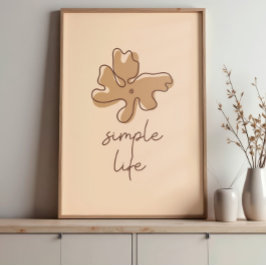 Enkel Liv Minimalism Väggkonst