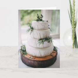 Enkel livsstil i Shabby chic Bröllop Hälsning Kort