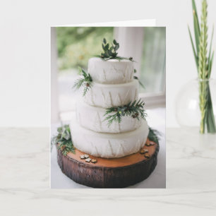 Enkel livsstil i Shabby chic Bröllop Hälsning Kort