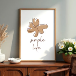 Enkel Livsstil Minimalism Väggkonst