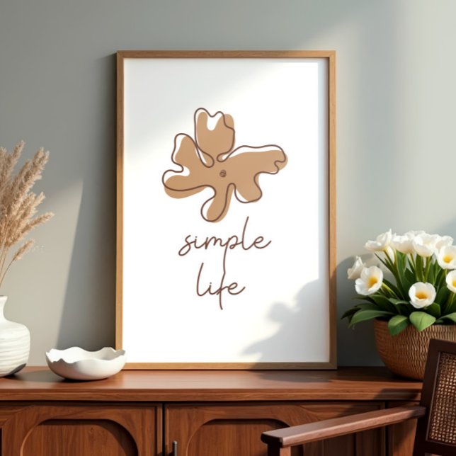 Enkel Livsstil Minimalism Väggkonst (Skapare uppladdad)