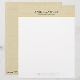 Enkel Ljus Beige Linne Bray Typografi Brevhuvud